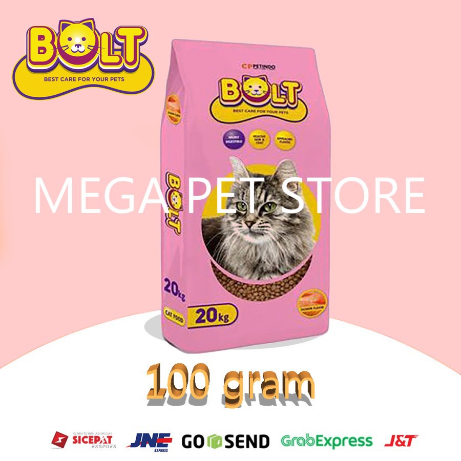 Makanan Kucing Bolt - Catfood Merk Bolt Repack Kualitas terbaik kemasan Street Feeding