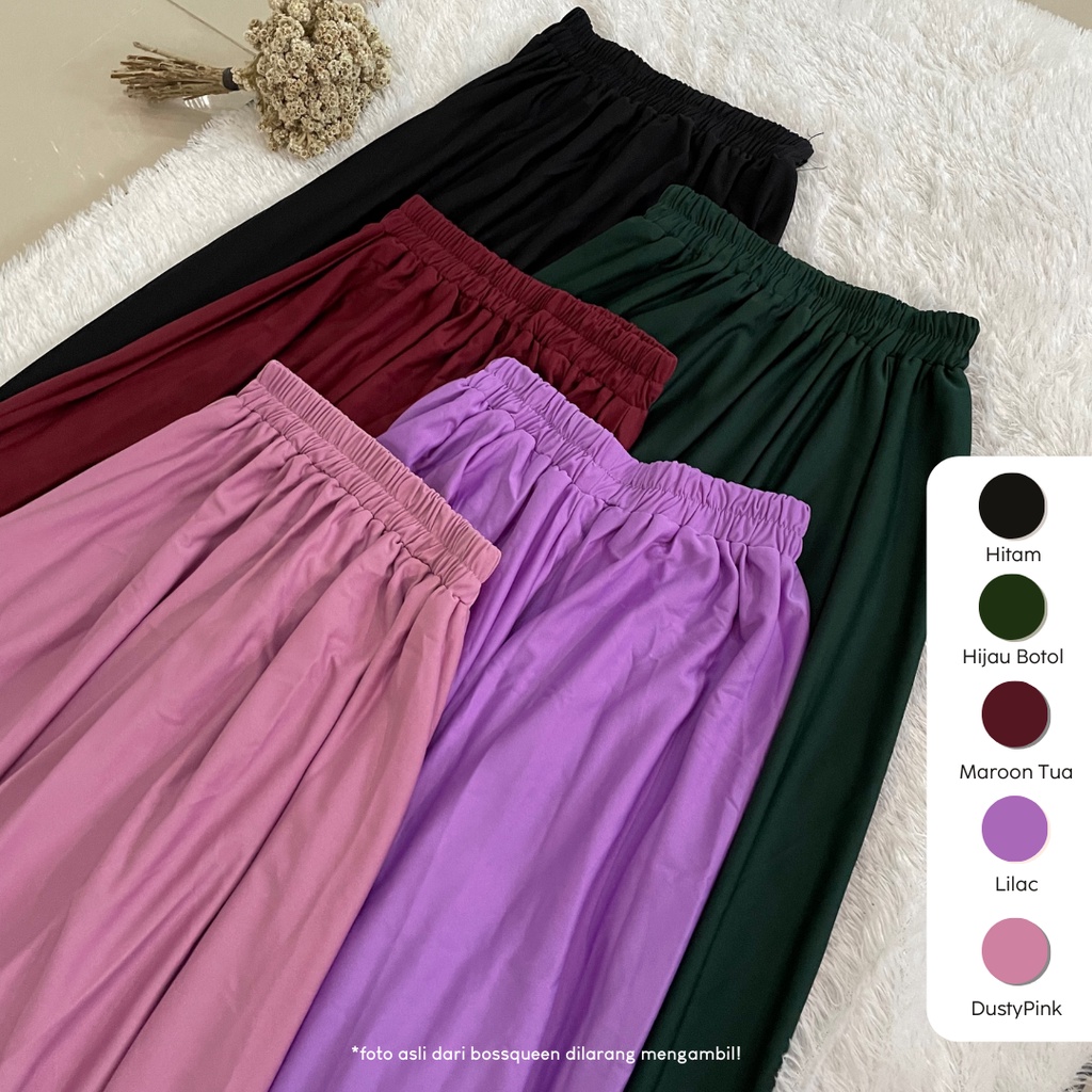 ROK POLOS WANITA / BASIC SKIRT / ROK WANITA / ROK MUSLIMAH ( 100% ORIGINAL )