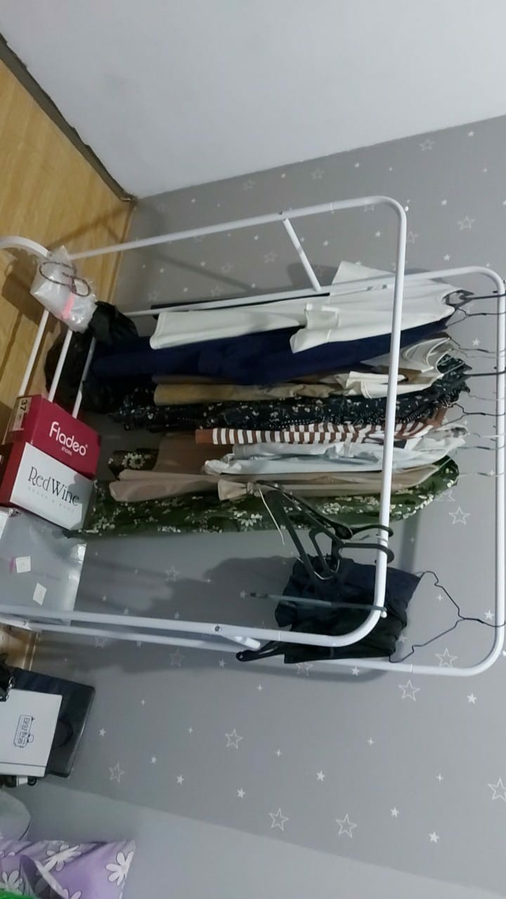 Gantungan Baju Double Double Row Windproof Clothes Hanger A732