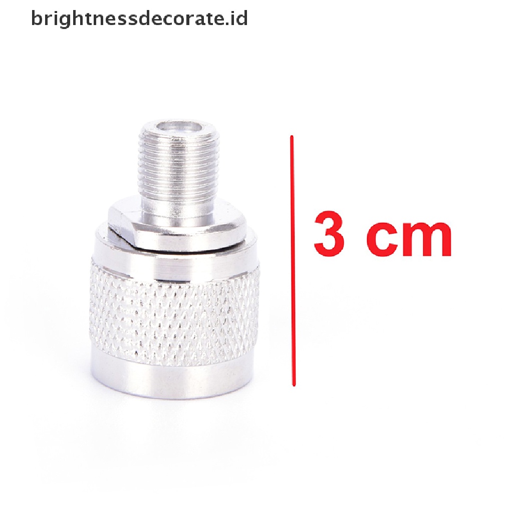 Adapter Konektor Rf Male Plug Pin Ke Female Jack Metrik Sinyal