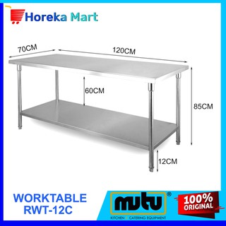 Jual Meja Dapur Bersih | Worktable Stainless steel 1.2C Mutu Indonesia