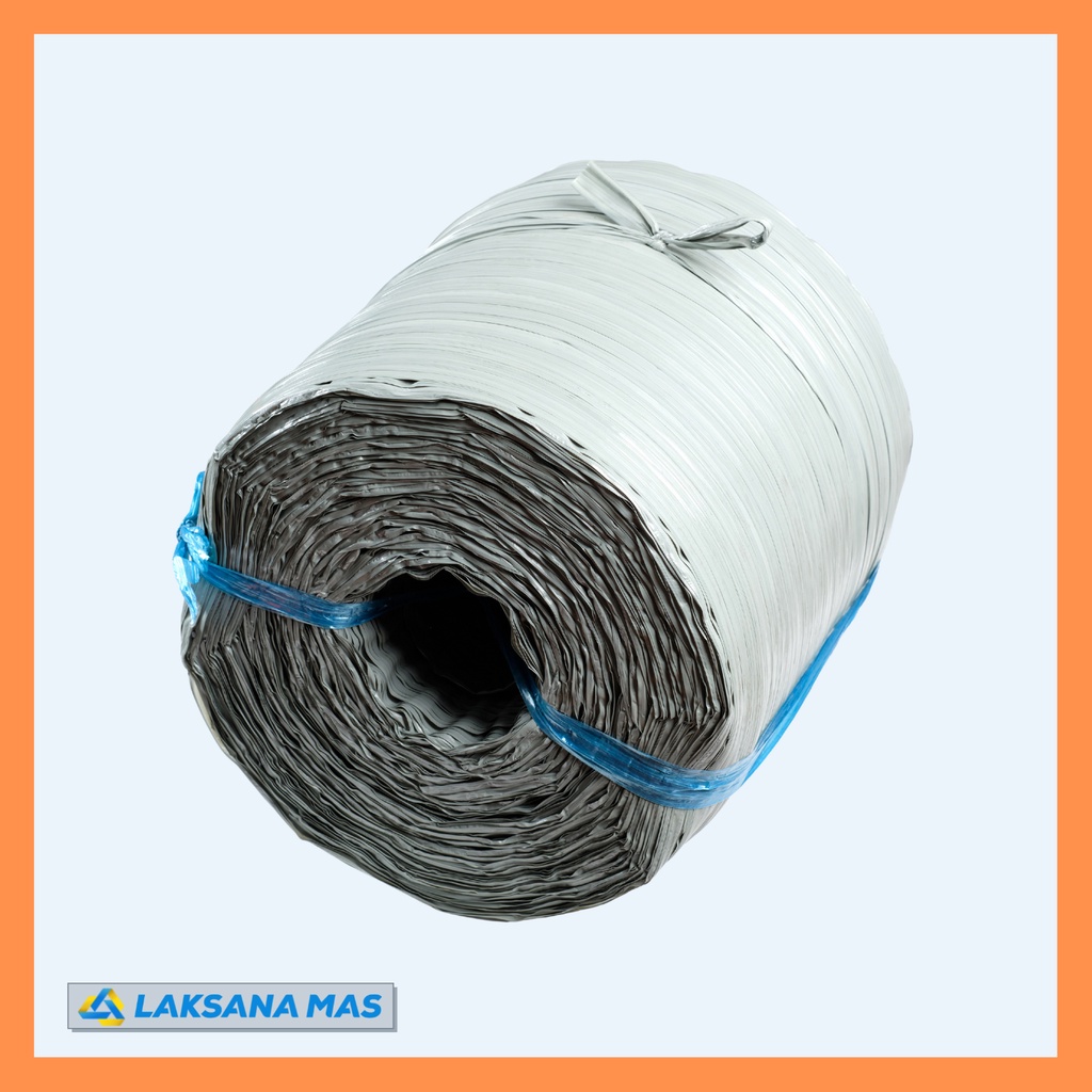 

ATH Tali Rafia Plastik Rol Besar Laksanamas Warna Silver Ukuran 5Kg an di