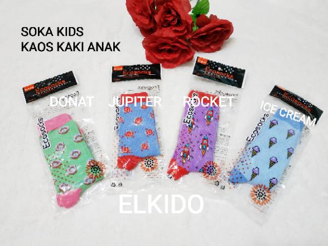 Soka EcoSock  - Kaos Kaki Motif dan Polos Grade A dan B