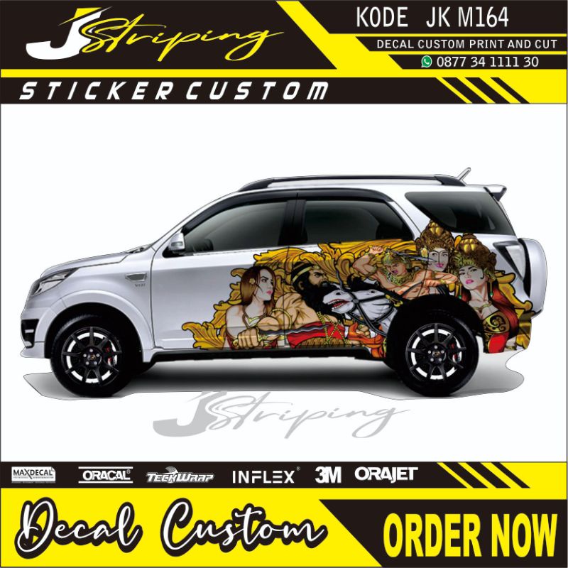 STICKER DECAL MOBIL RUSH TERIOS DLL