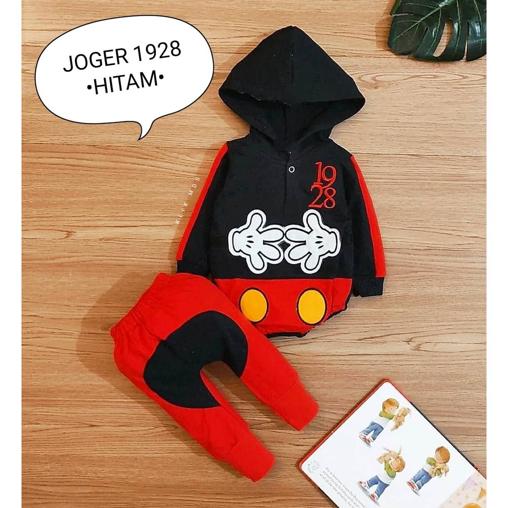 Klik Mds Setelan Jumper Anak Bayi Laki-laki Joger 1928 1 Ukuran Usia 0-6 Bulan