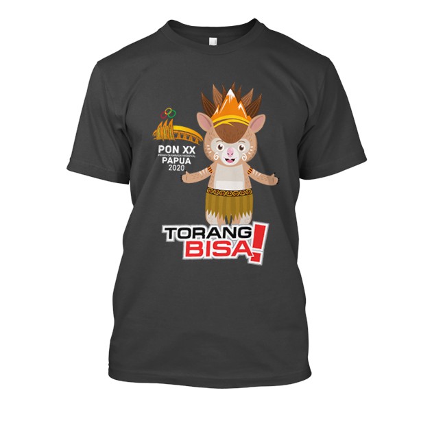 Kaos PON Papua 2021 | Kaos PON XX 2021 | Kaos Maskot Premium