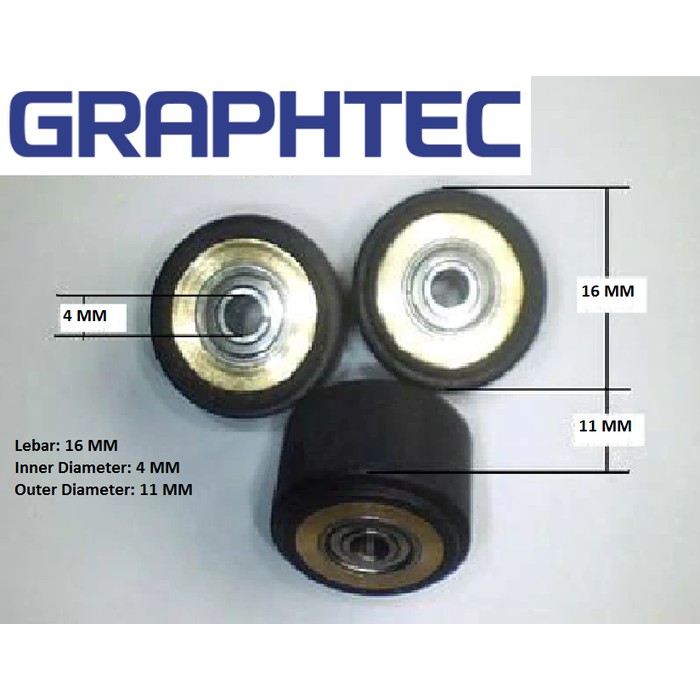 AnekaTool  Pinch Roller Mesin Graphtec Vinyl Cutting Plotter