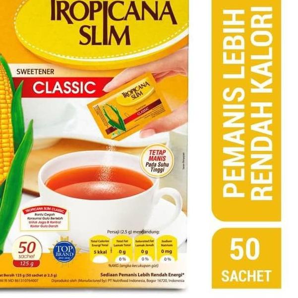 

Ready 12.12 Tropicana Slim Sweetener Classic 50 Sachet ㄲ