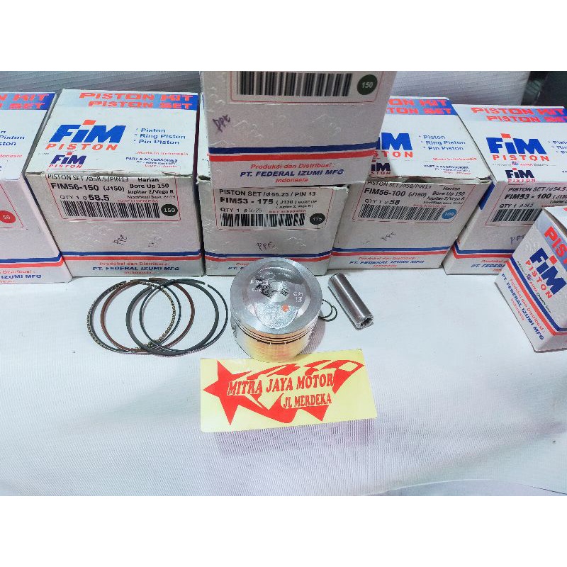 Seher Fim pin 13 ukuran 53 53,5 54 54,5 55 55,25 56 57 58 58,5 59 piston kit fim jupiter supra mio j