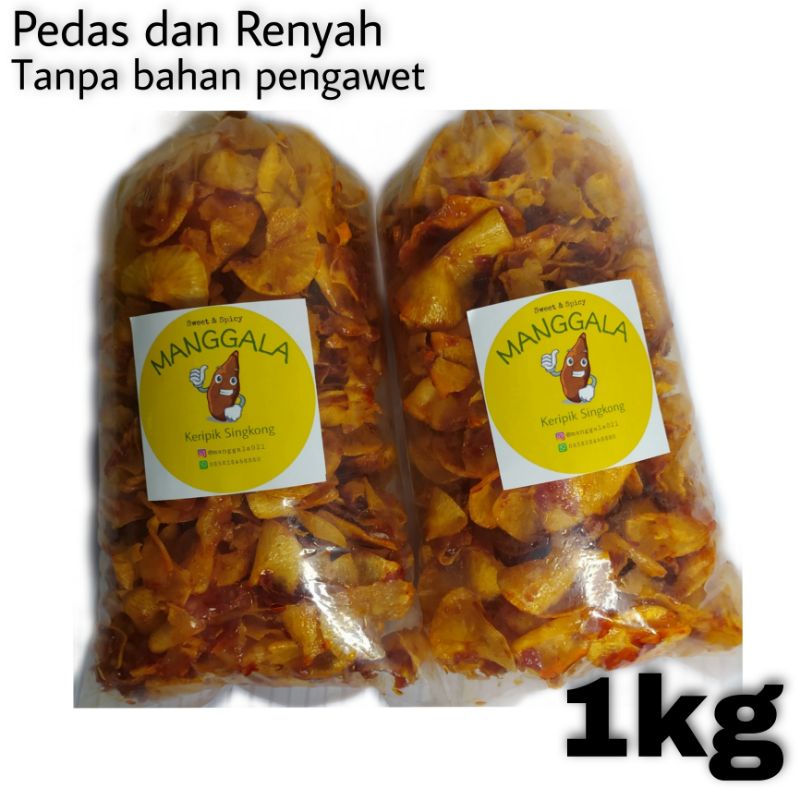 

KRIPIK SINGKONG PEDAS / KRIPIK PEDAS / SINGKONG PEDAS MANIS 1KG