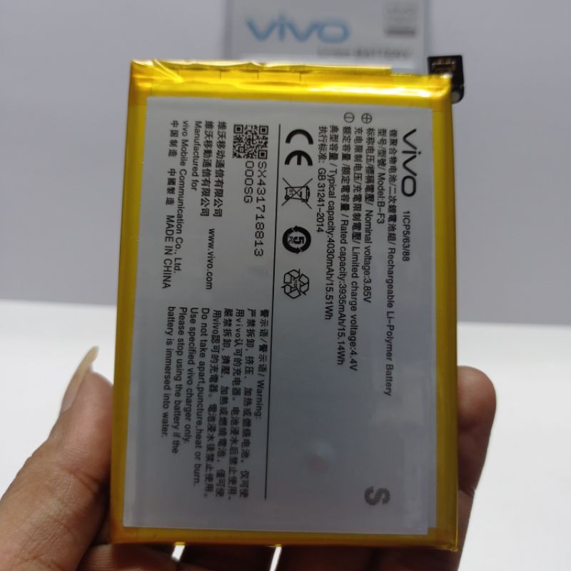 Baterai HP VIVO Y91 Y91C Y93 Y95 1807 1814 1816 1817 1820 1811 Model B-F3 | Batu Batre Battery Batrei Batere Batrai Tanam HP VIVO Model B-F3 BF3