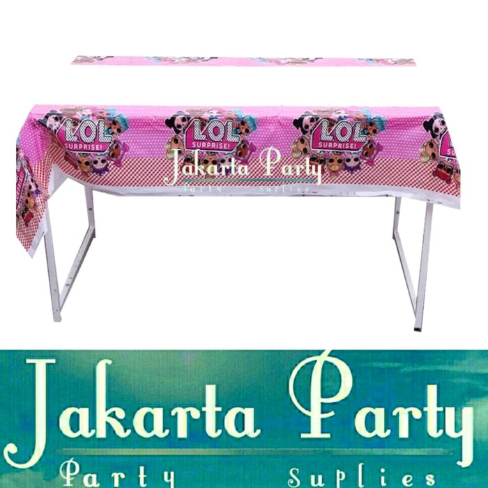 Table Cover Lol Surprise / Taplak Meja Karakter LOL / Table Cloth