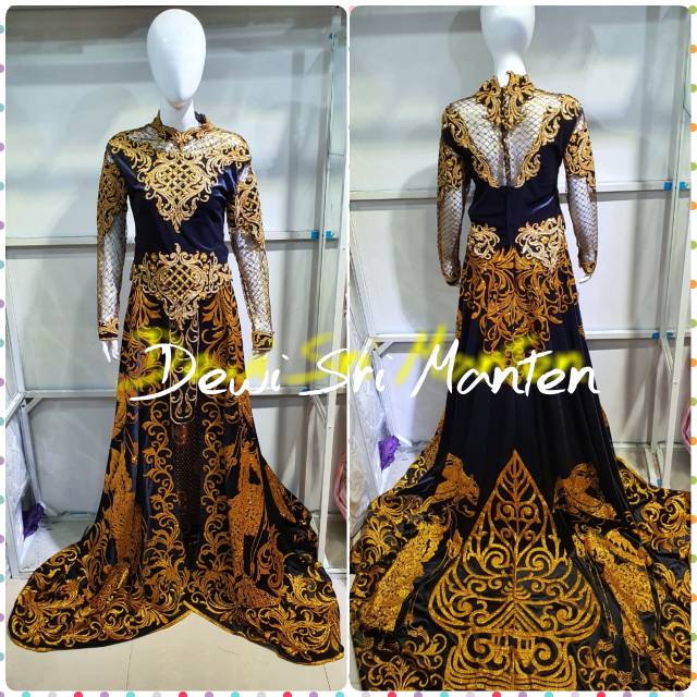 Kebaya bludru ekor prada bali