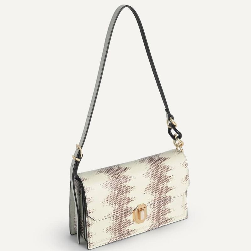 4.4 SALE | PDRO Snake-Effect Leather Shoulder Bag