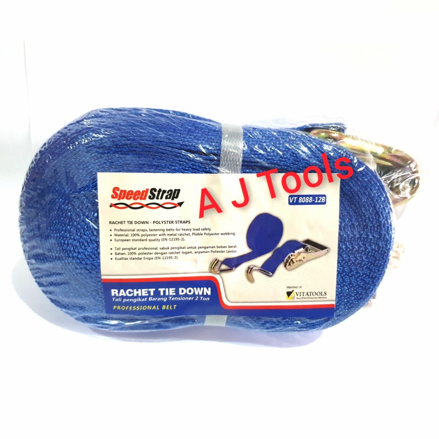 

Rachet Tie Down 2" x 12 M Tali Pengikat Barang
