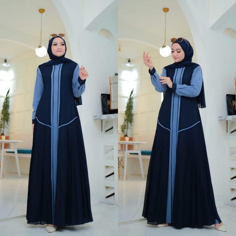 GAMIS CERUTY BABYDOLL FULL FURRING/AFINDA DRESS/GAMIS WANITA DEWASA/DRESS CERUTY/AYUNDA DRESS/FAR MOSLEMSTORE