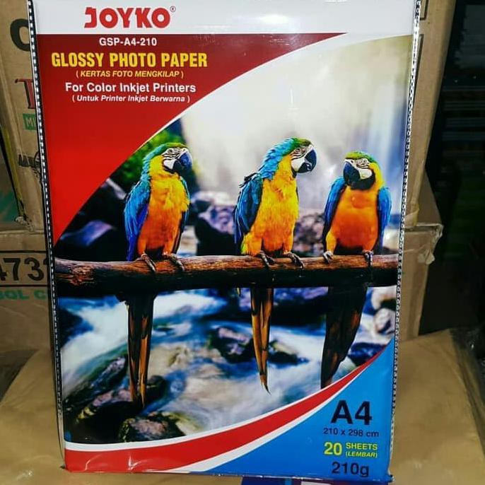 

HOT SALE|BEST SALLER KERTAS FOTO 210 GRAM / GLOSY PAPER JOYKO 210 A4 20 LEMBAR (COVER BIRU)