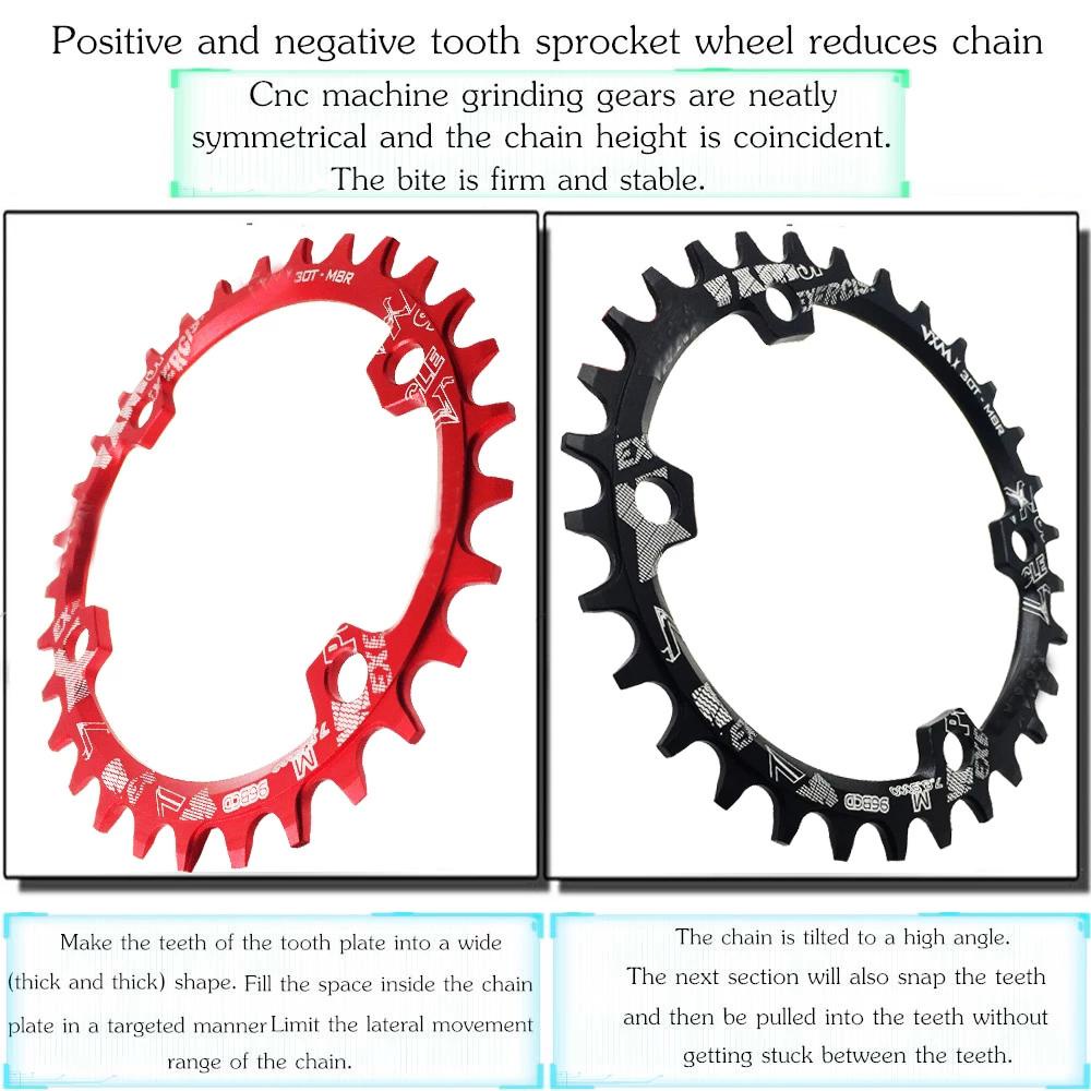 Lanfy Plat Gigi Sepeda Jalan Oval CNC 96BCD 30T 32T 34T 36T 38T Aluminium Alloy Chainring Plate