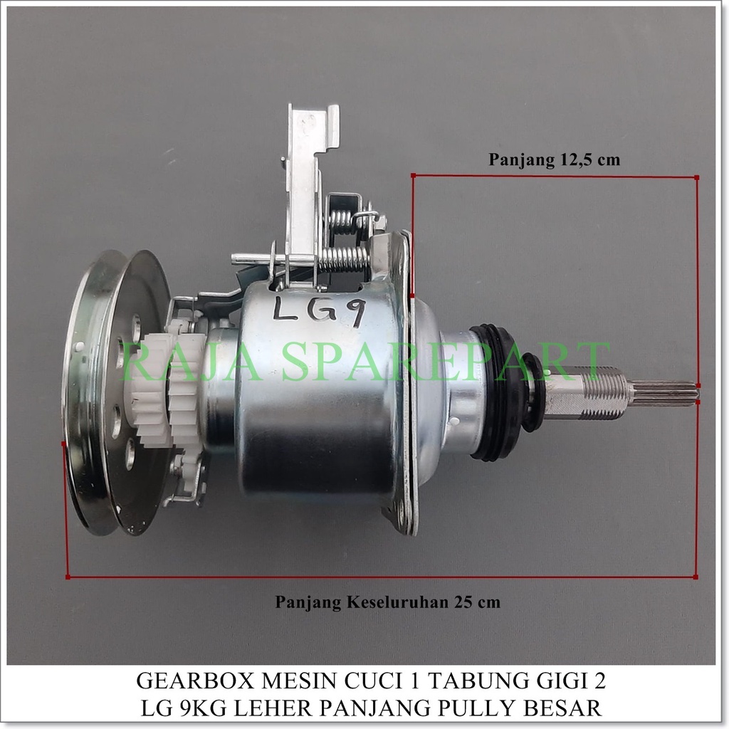 Gearbox Mesin Cuci 1 Tabung LG Gear 2 9kg Leher Panjang