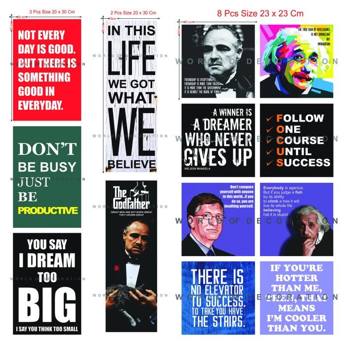 20 Pcs Hiasan Dinding Podcast Deddy Corbuzier / 1 Set Smart People