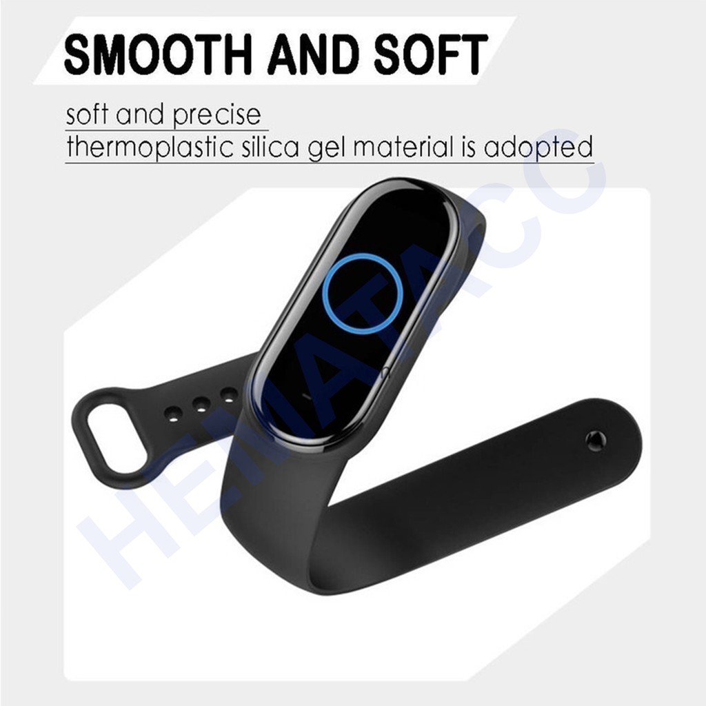 Strap Mi Band 6 5 4 3 Premium Lembut Tali Pengganti Xiaomi MiBand Hematacc