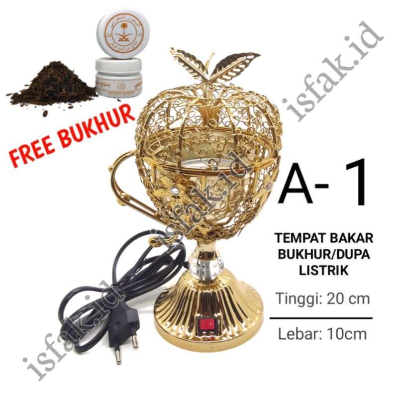 FREE BUKHUR Prapen Buhur Listrik Tempat Bakar Bukhour Elektrik Wadah Dupa Electrik Modern