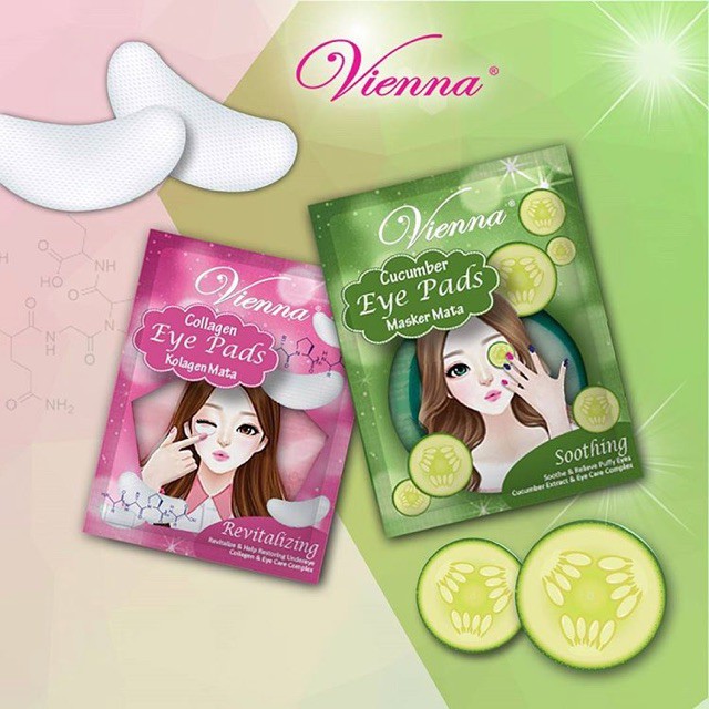 Vienna Eye Pads / Masker mata / Cucumber / Collagen