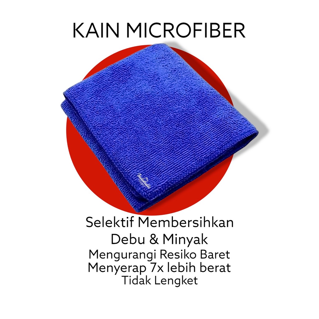 KAIN LAP MICROFIBER SERBAGUNA 25X25 150 GSM KAIN LAP MOBIL &amp; MOTOR