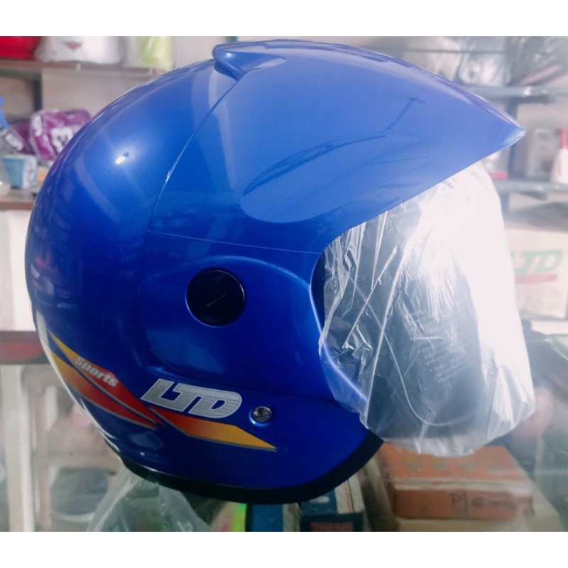 Helm LTD SPORT WARNA Biru Kaca Hitam