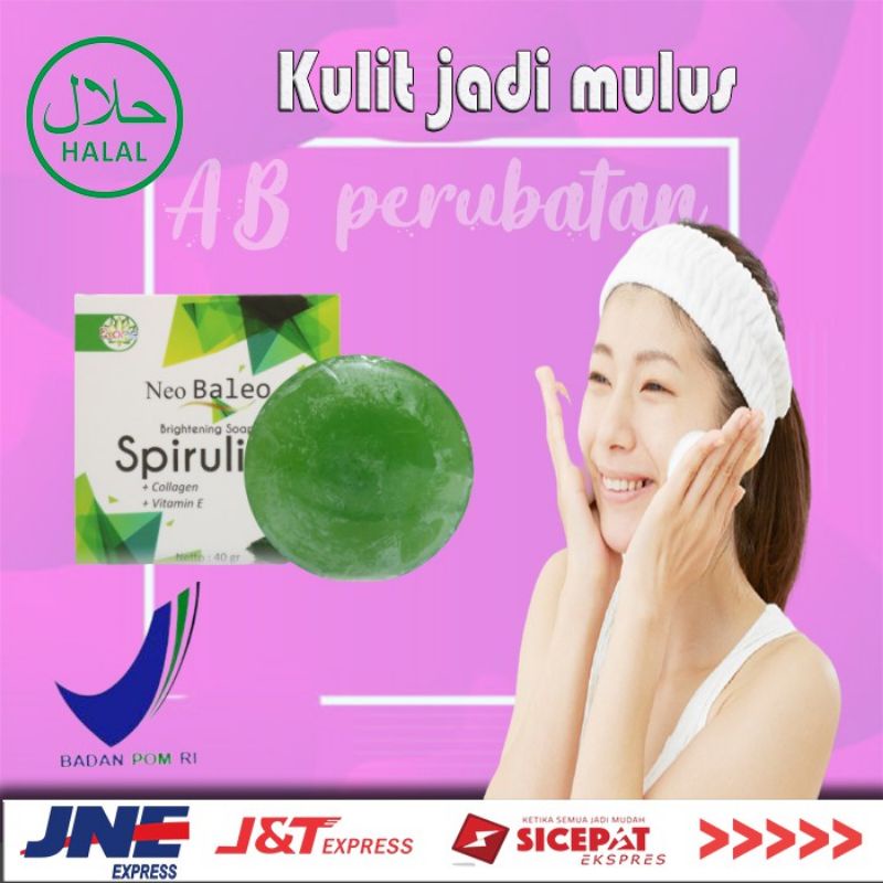 sabun spirulina Neo baleo sabun glowing sabun muka pemutih