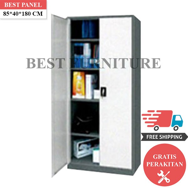 Best Lemari Arsip Besi 2 Pintu LA-2002 uk 85x40x180