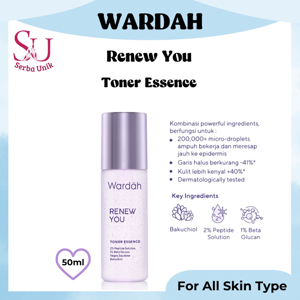 Wardah Renew You Toner Essence 50ml | Hydrating Toner Anti Aging