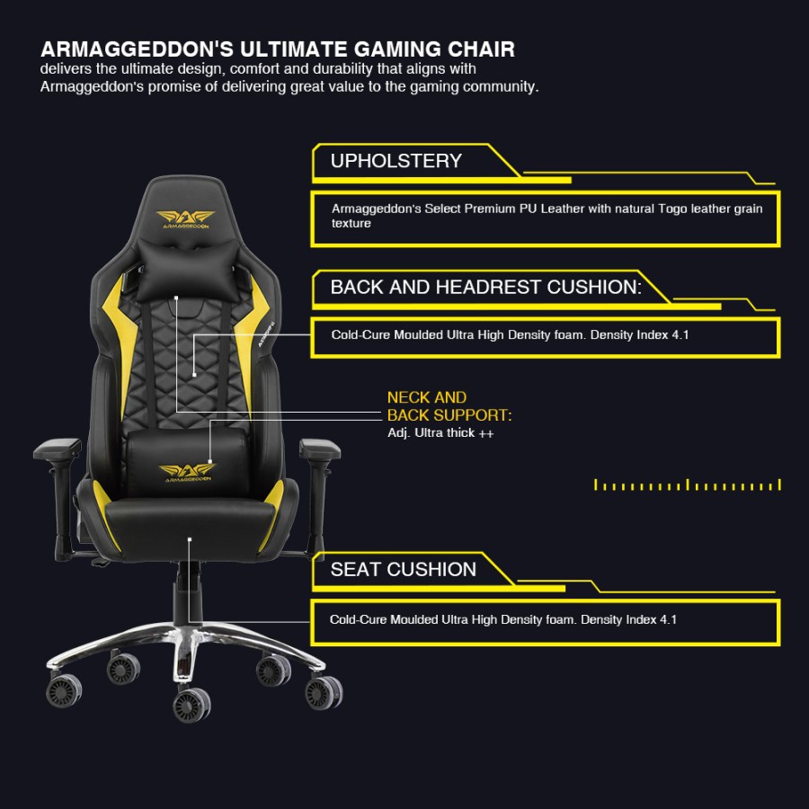 Armaggeddon Starship VI Kursi Gaming Premium - Gaming Chair Starship 6