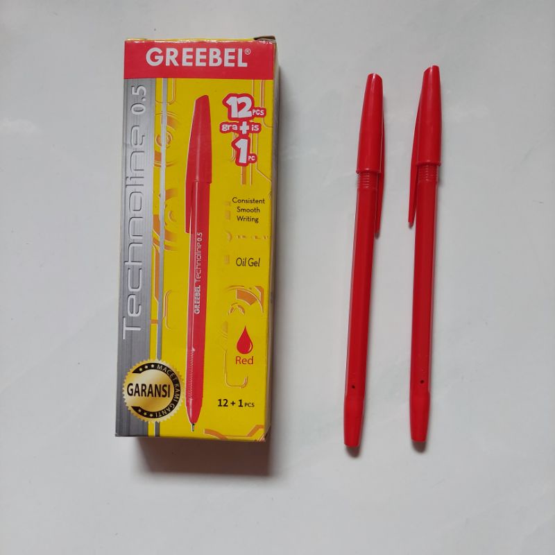

(per pcs) Pen Pena Pulpen Merah Greebel 0,5mm