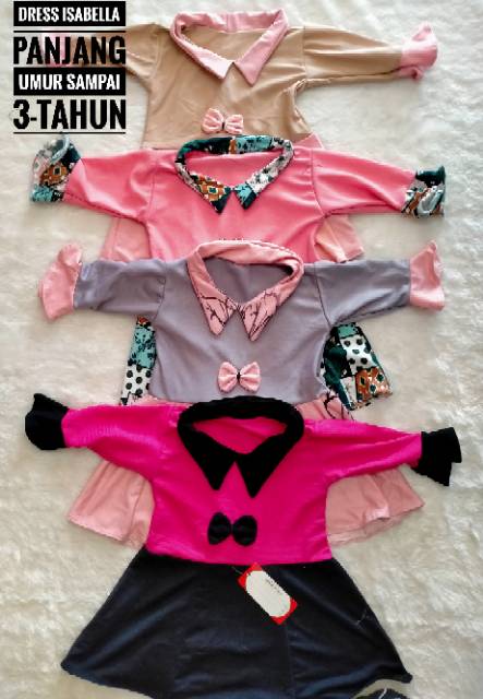 DRESS ANAK / BAJU BROKAT ANAK / DRESS ANAK LUCU CANTIK