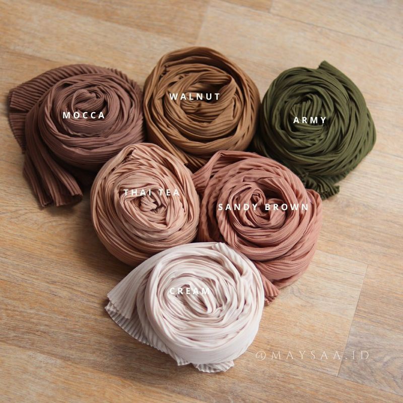 ELEA PLEATED SHAWL / Pashmina plisket ceruty