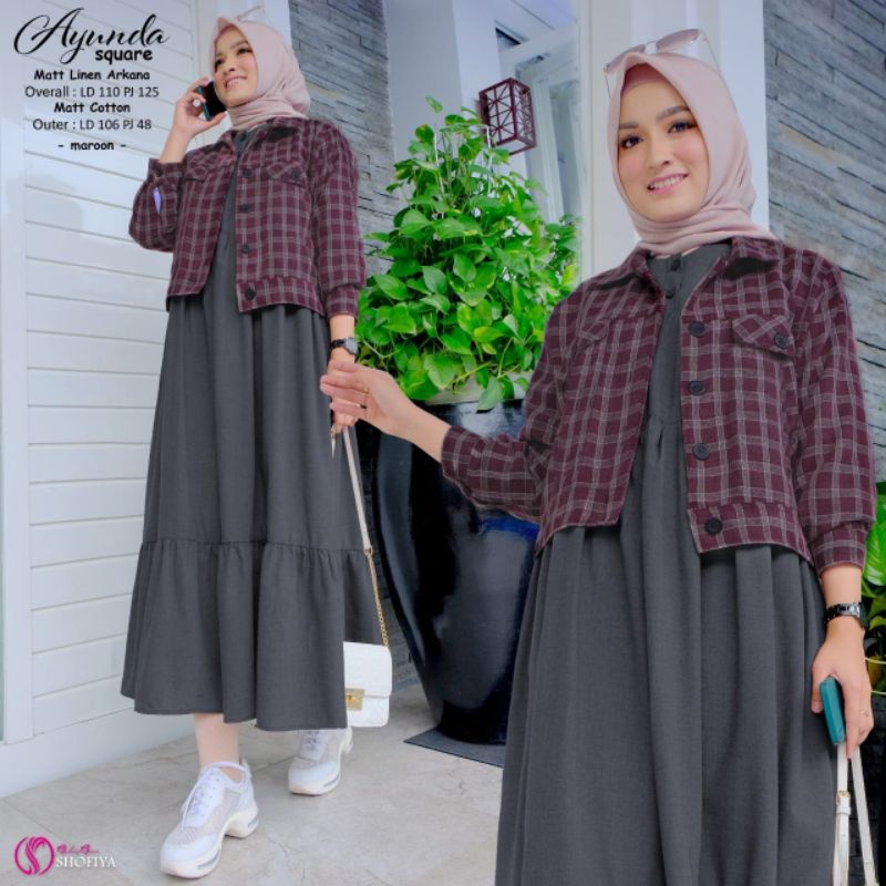 Ayunda Square Set Dress