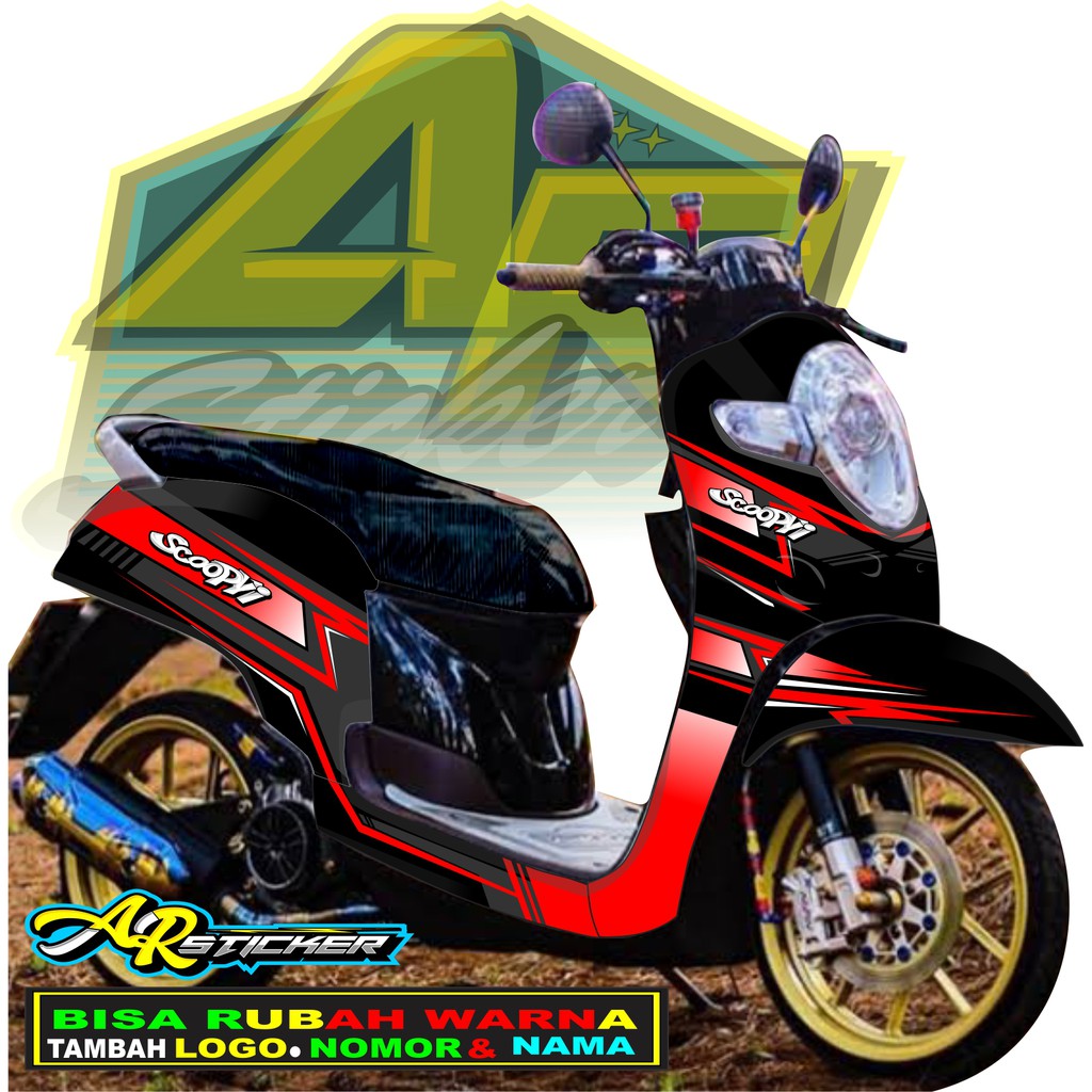 Decal scoopy Decal Scoopy full body Full Blok Decal Scopy Dekal New Fi 2017 2018 2019 2020 SIMPLE