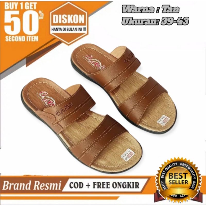 Sandal Selop Pria Kulit Kickers Terbaru Trendy Fashion