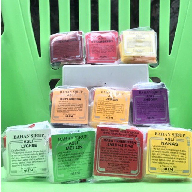 Bahan Sirup Syrup Murni 10Varian frambosen-strawberry dkk exp date masih lama