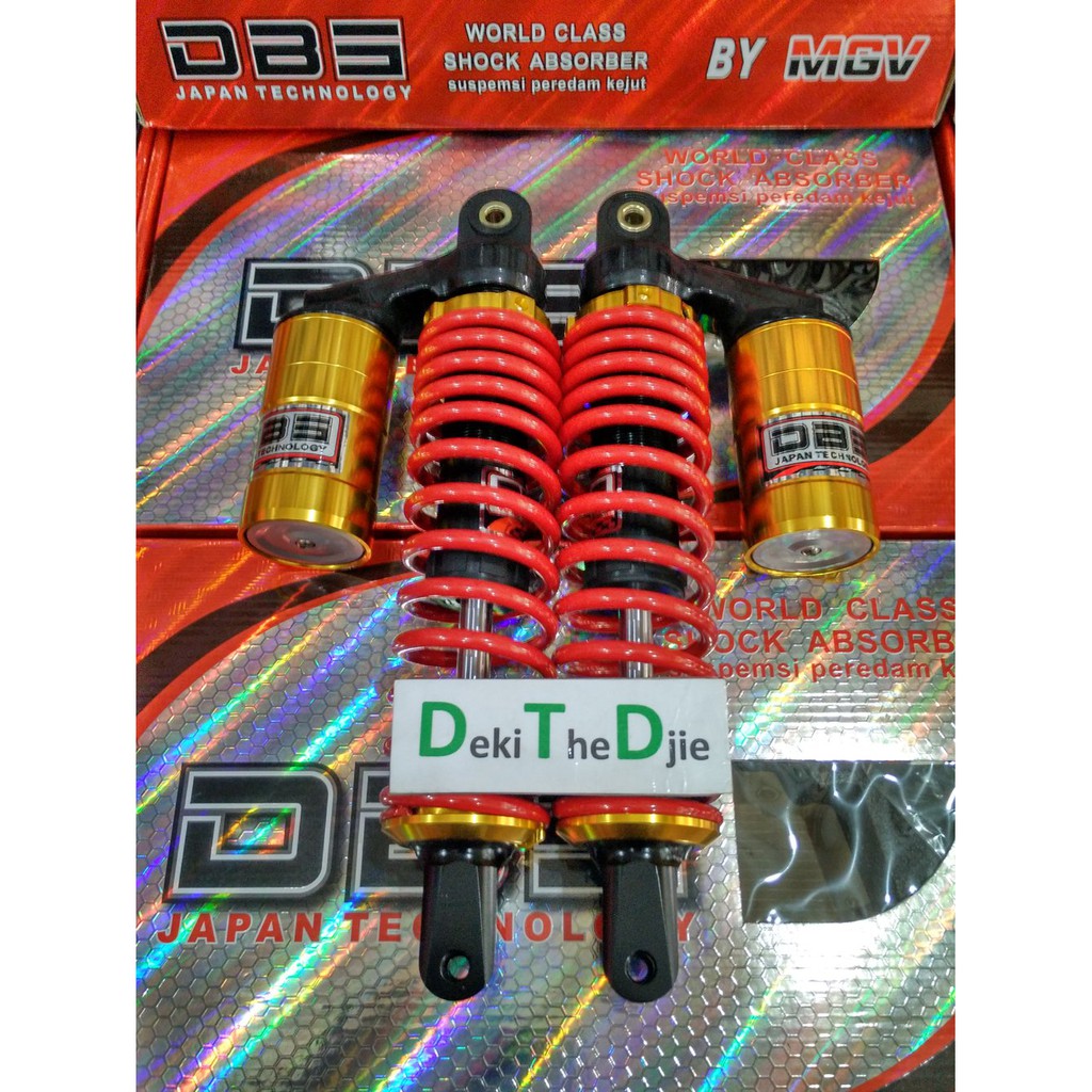 Dijual Shock Shockbeker Shockbreaker DBS ORIGINAL Yamaha AEROX 155 GOLD RED Terlaris