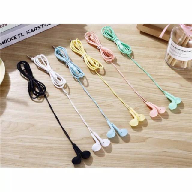 Headset Macaron U19 Mate Color HIFI Over Ear Suara Musik dengan Kabel 1.2m Earphone wanita Korea