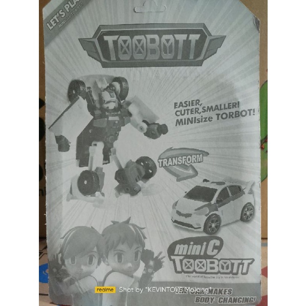 mainan MOBIL polisi bisa berubah menjadi robot / ST 24 RB 26 TOOBOTT MINI C / POLICE CAR