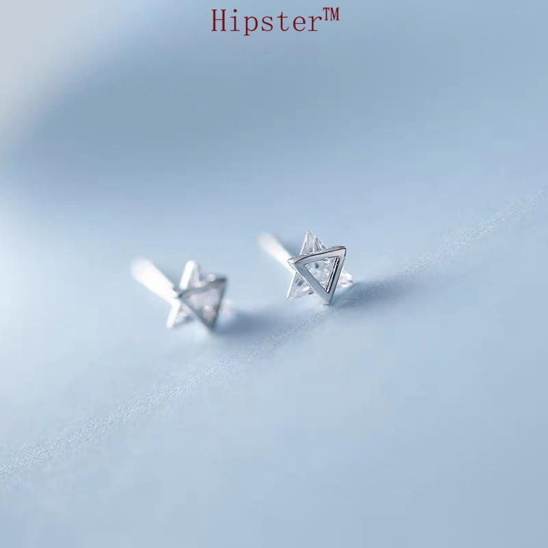 Hot Sale Cool Style Creative Fashion Platinum Triangle Earrings