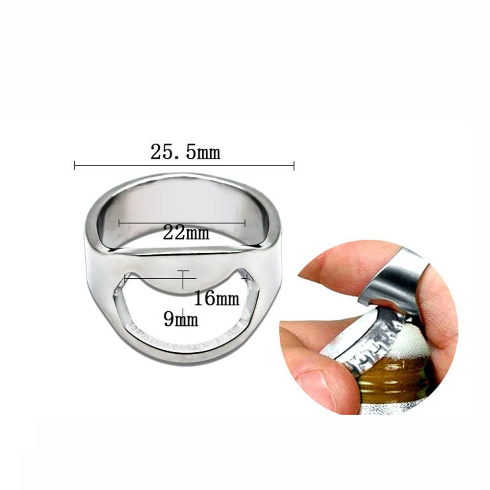 Populer 1/3pcs Pembuka Botol Bir Bar Perlengkapan Gadget Home &amp; Living Finger Ring Design