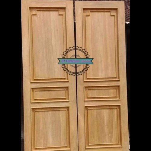 2 pintu rumah kayu jati mentahan - pintu kamar - pintu kusen Jepara