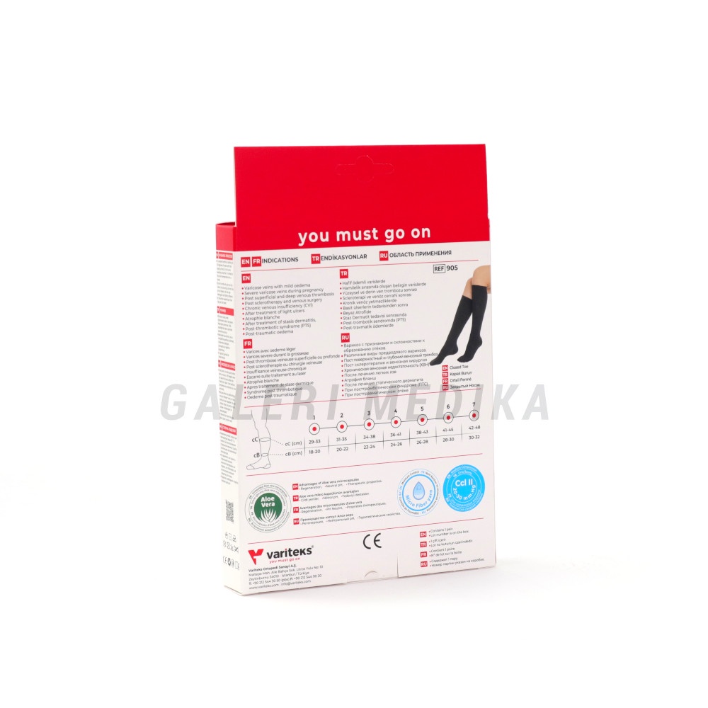 Stocking Varises Variteks 905 Kompresi Menengah 20-30mmHg Kelas 2 / Medium Compression CCL 2 - Stoking Varises