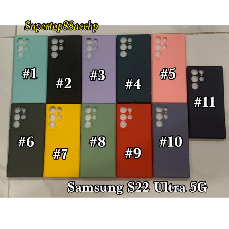 Samsung Galaxy S21 FE 5G S22 Plus 5G S22 Ultra 5G Casing Soft Case Silikon Candy Color Mychoice