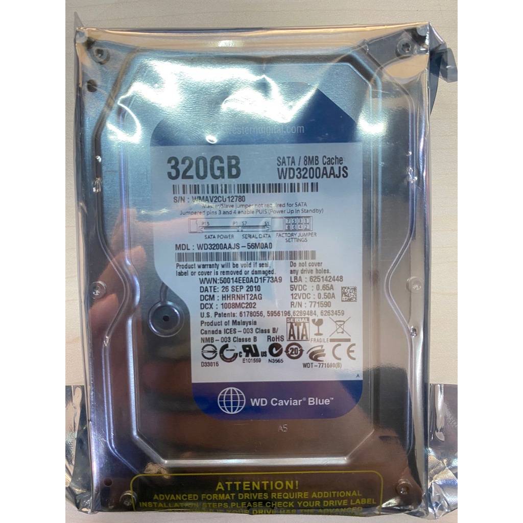 HARDISK HDD WD BLUE 320GB Harddisk Sata 3.5&quot; Termurah