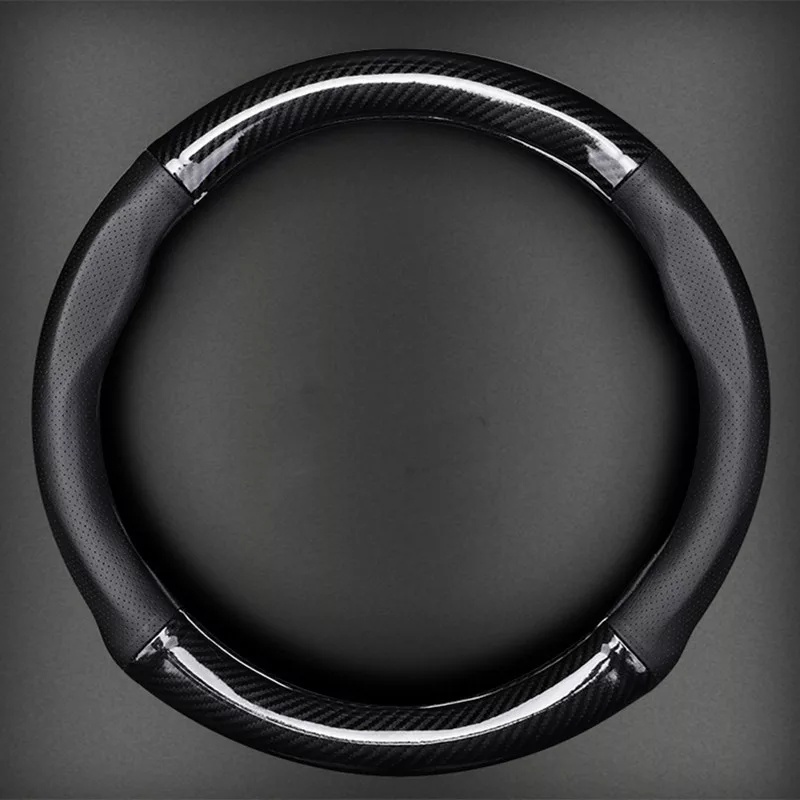 sarung / cover stir kulit mobil universal model carbon untuk semua mobil kualitas premium